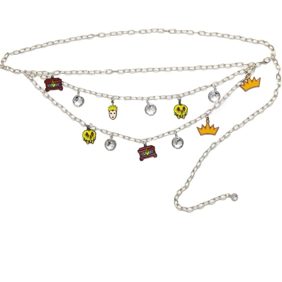 Buckle-Down - NEW Snow White Evil Queen Chain Belt with Charms Fits Up To 44.5"W - Picture 2 of 5